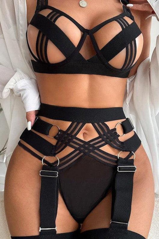 Aurora Lingerie Set - Black